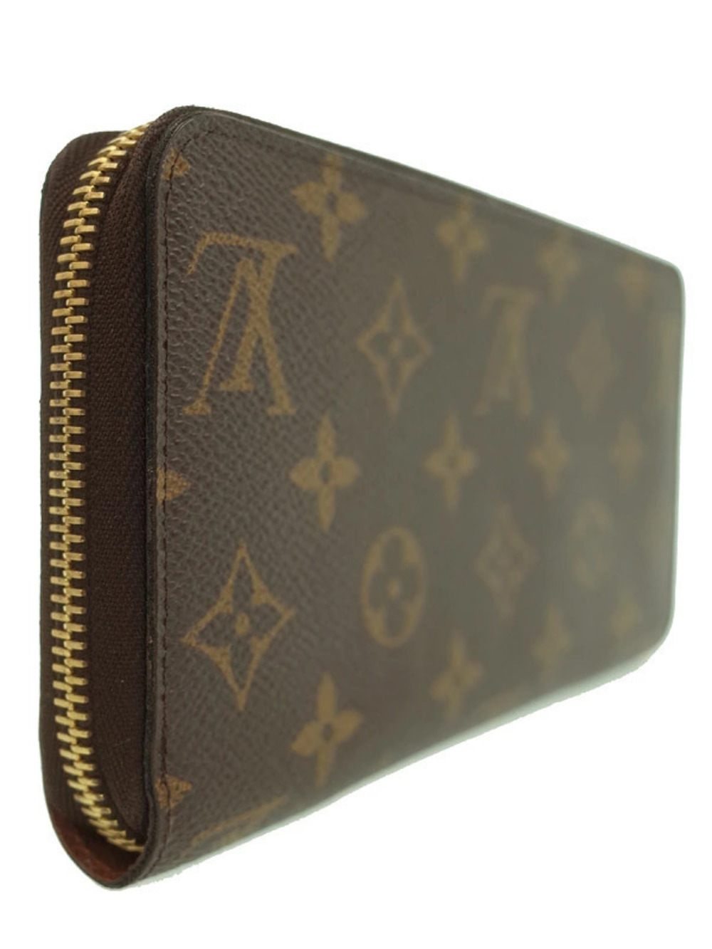 Louis Vuitton Long Zipper Round Wallet Monogram Zippy Brown